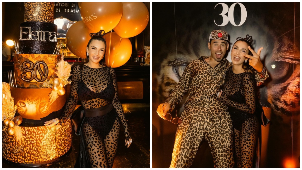 Elettra Lamborghini compie 30 anni: le foto della festa a tema animalier