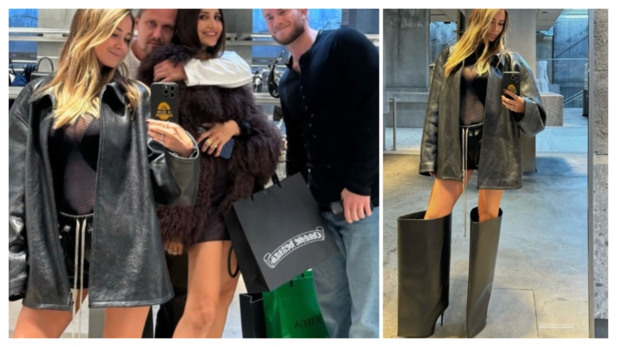 Diletta Leotta, a New York con gli stivali “scomodi” da 2500 euro