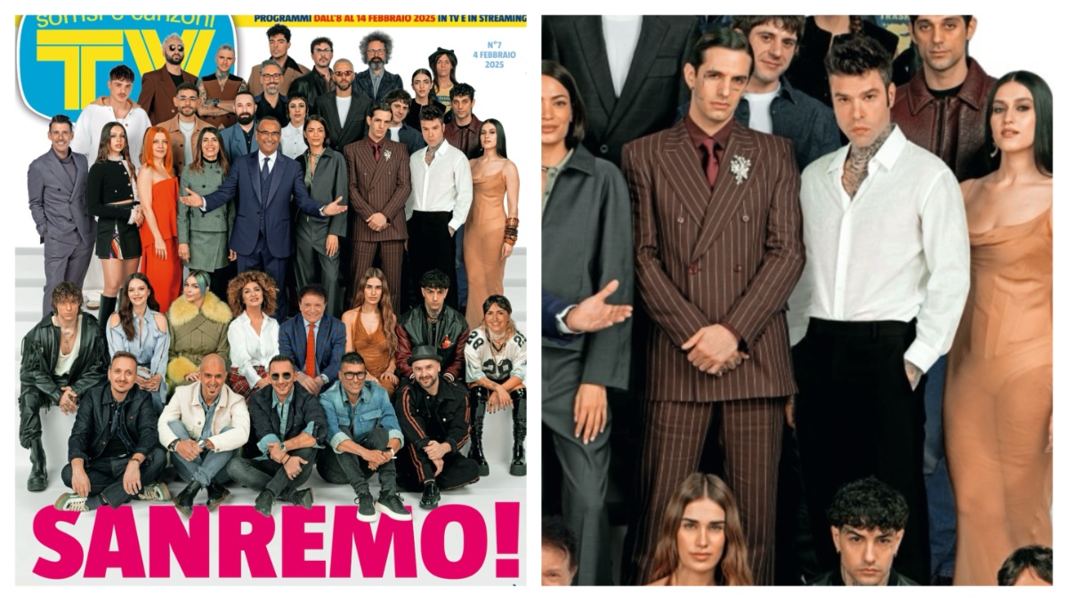 Sanremo, Fedez e Achille Lauro vicini sulla cover di “Tv Sorrisi e Canzoni” (ma non è come sembra)