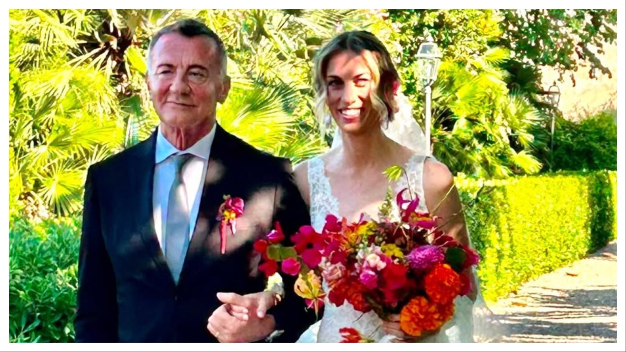 Michele Cucuzza accompagna la figlia Matilde all’altare – FOTO